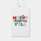 Vrolijk kerstfeest Y'all Cadeaulabel (Voorkant)