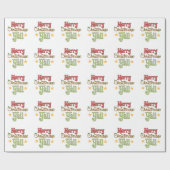 Vrolijk kerstfeest Y'all Cadeaupapier (Vlak)