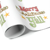 Vrolijk kerstfeest Y'all Cadeaupapier (Rol Hoek)