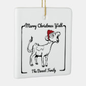 Vrolijk Kerstfeest Y'all  Cowboy Theme Keramisch Ornament (Rechts)