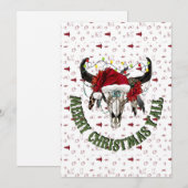 Vrolijk kerstfeest Y'all Feestdagenkaart (Voorkant / Achterkant)