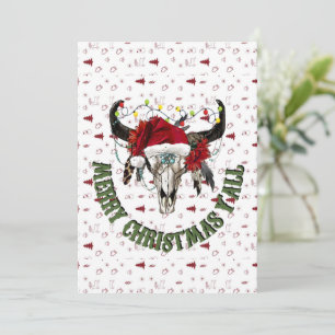 Vrolijk kerstfeest Y'all Feestdagenkaart