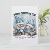 Vrolijk kerstfeest Y'ALL Flat Holiday Greeting Kaa Feestdagenkaart (Staand voorkant)