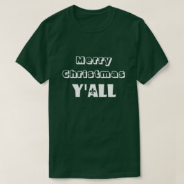 Vrolijk kerstfeest Y'all Fleur-de-Lis Louisiana T- T-shirt