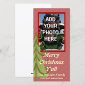 Vrolijk Kerstfeest Y'all Fotokaart Feestdagenkaart (Voorkant / Achterkant)