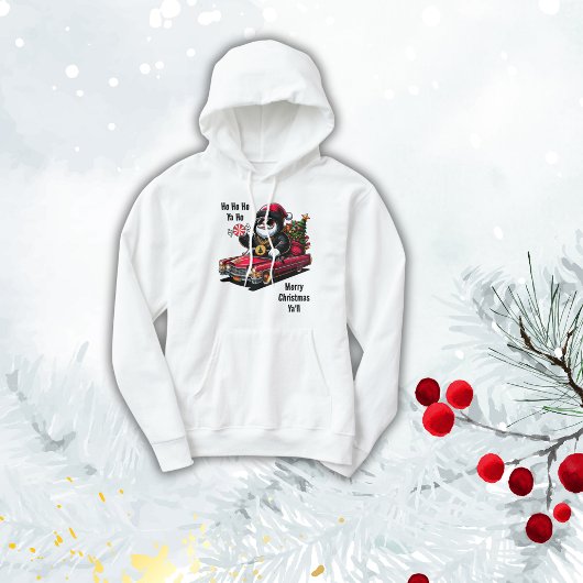 Vrolijk Kerstfeest Ya'll Gangster Santa | Hoodie