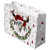 Vrolijk kerstfeest Y'all Groot Cadeauzakje (Achterkant Gekanteld)