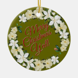 Vrolijk kerstfeest Y'all Keramisch Ornament