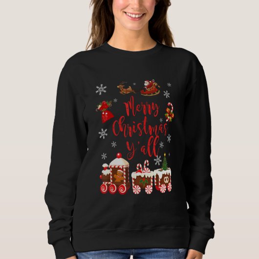 Vrolijk kerstfeest Y'all kerstkerstcadeau Trui (Voorkant)
