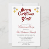 Vrolijk kerstfeest Y'All Land Kaart (Voorkant)