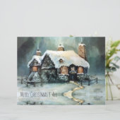 Vrolijk kerstfeest Y'All Marvelous Winter Night (Staand voorkant)