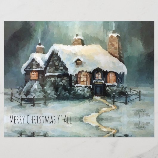 Vrolijk kerstfeest Y'All Marvelous Winter Night (Voorkant)