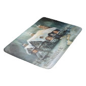 Vrolijk kerstfeest Y'All Marvelous Winter Night Badmat (Gekanteld)