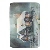 Vrolijk kerstfeest Y'All Marvelous Winter Night Badmat (Voorkant Verticaal)