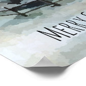 Vrolijk kerstfeest Y'All Marvelous Winter Night Poster (Hoek)