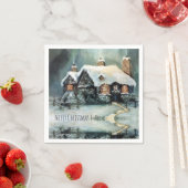 Vrolijk kerstfeest Y'All Marvelous Winter Night Servet (Insitu)