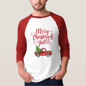 Vrolijk kerstfeest Y'all  Red Truck T-shirt (Voorkant)