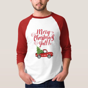 Vrolijk kerstfeest Y'all  Red Truck T-shirt