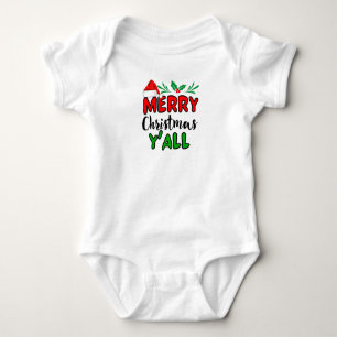 Vrolijk kerstfeest Y'all Romper