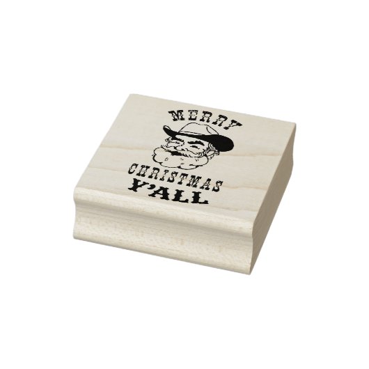 Vrolijk kerstfeest Y'ALL Rubber Stamp Rubberstempel (Stempel)