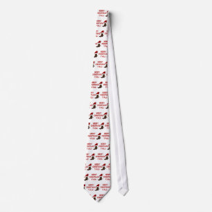 Vrolijk kerstfeest Y'all - Santa Boot (White Back) Stropdas