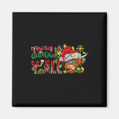 Vrolijk kerstfeest Y'all Schattige Highland Koe Ke Magneet (Voorkant)