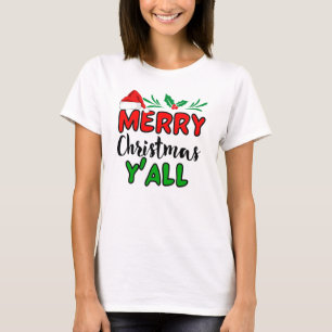 Vrolijk kerstfeest Y'all T-shirt