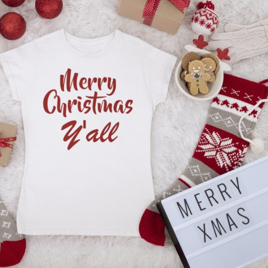 Vrolijk kerstfeest Y'all T-shirt