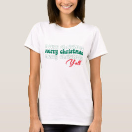 Vrolijk kerstfeest Y'all T-shirt