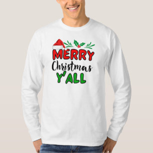 Vrolijk kerstfeest Y'all T-Shirt