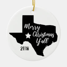 Vrolijk kerstfeest Y'all Texas kerst