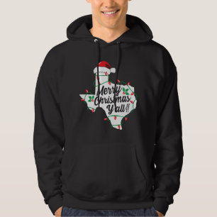 Vrolijk kerstfeest Y'All Texas State Texan Family Hoodie