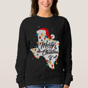 Vrolijk Kerstfeest Yall Texas State Texan Vakantie Trui