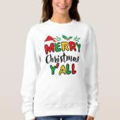 Vrolijk kerstfeest Y'all Trui (Voorkant)