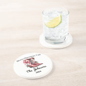 Vrolijk kerstfeest Y'all Zandsteen Onderzetter (Zijkant)