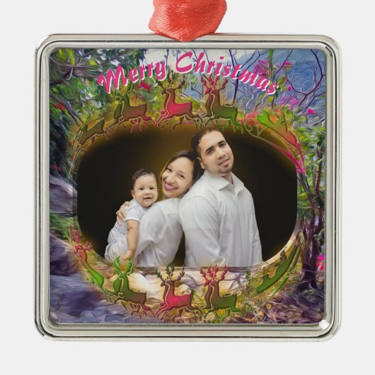 Vrolijk Kerstfeest Yelapa Trail 821 Metalen Ornament (Voorkant)