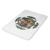 Vrolijk Kerstfeest Yorkshire Terrier Honden Badmat (Gekanteld)