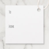 Vrolijk Kerstfeest Yorkshire Terrier Honden Bedankjes Labels (Achterkant)