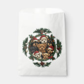Vrolijk Kerstfeest Yorkshire Terrier Honden Bedankzakje (Voorkant)