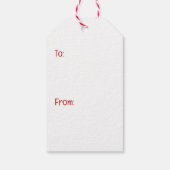 Vrolijk Kerstfeest Yorkshire Terrier Honden Cadeaulabel (Achterkant)