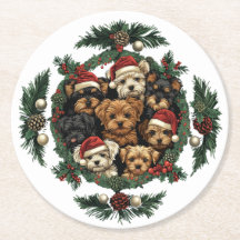 Vrolijk Kerstfeest Yorkshire Terrier Honden