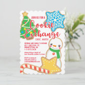 Vrolijk kerstfeest | Yummy Cookie Exchange Kaart (Staand voorkant)