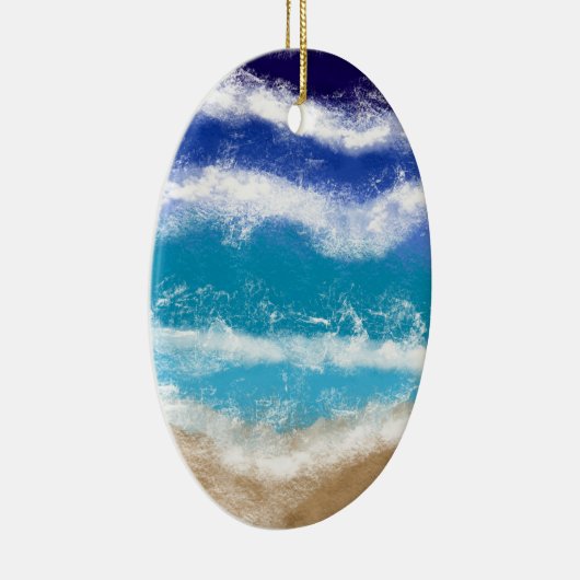 Vrolijk kerstfeest Zeeen | Kerstmis met de zeebode Keramisch Ornament (Rechts)