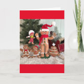 VROLIJK KERSTFEEST/ZEER GELUKKIG NIEUWJAAR FEESTDAGEN KAART (Voorkant)