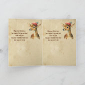 Vrolijk Kerstfeest Zeer Herten Grootvader Kaart (Binnen)