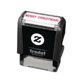Vrolijk kerstfeest zelfinktende stempel (Product)
