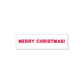 Vrolijk kerstfeest zelfinktende stempel (Design)