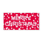 Vrolijk kerstfeest zelfinktende stempel (Design)