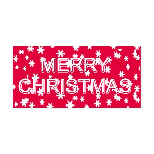 Vrolijk kerstfeest zelfinktende stempel (Design)