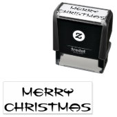 Vrolijk kerstfeest zelfinktende stempel (In situ)